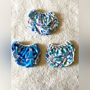 Babygoal Baby Swim Diapers Reusable, Adjustable, Washable Size Small Fits 0-8M